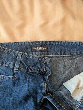 LONDONJEAN Women's Dark Blue High-Rise Denim Jeans